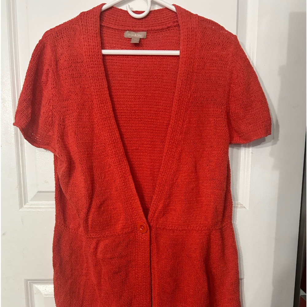 Orange pull over